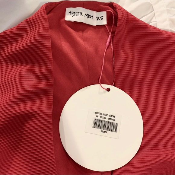 TIGERMIST - Red Deep Plunge Dress - Picture 4 of 4